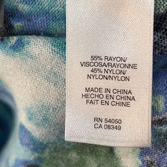 Jones New York Collection Button Up Tank Women Small Multi Color Light Weight - Picture 5 of 8